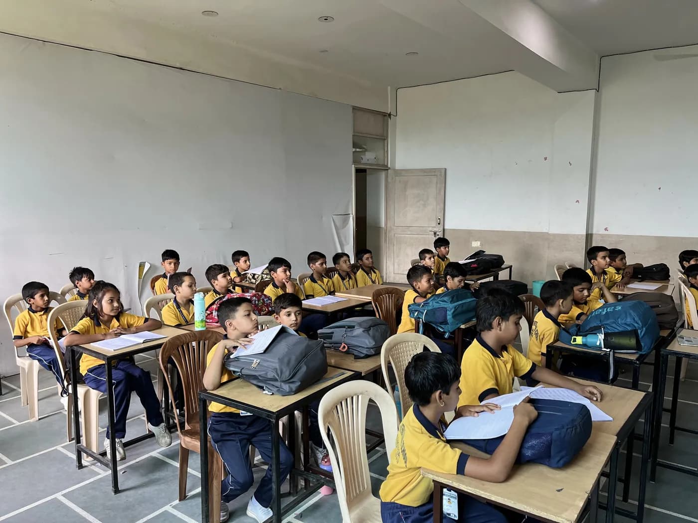 A class in progress at Newton Global School
